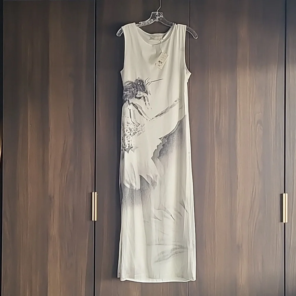 NWT Tory Burch Mesh Bee Tank Dress